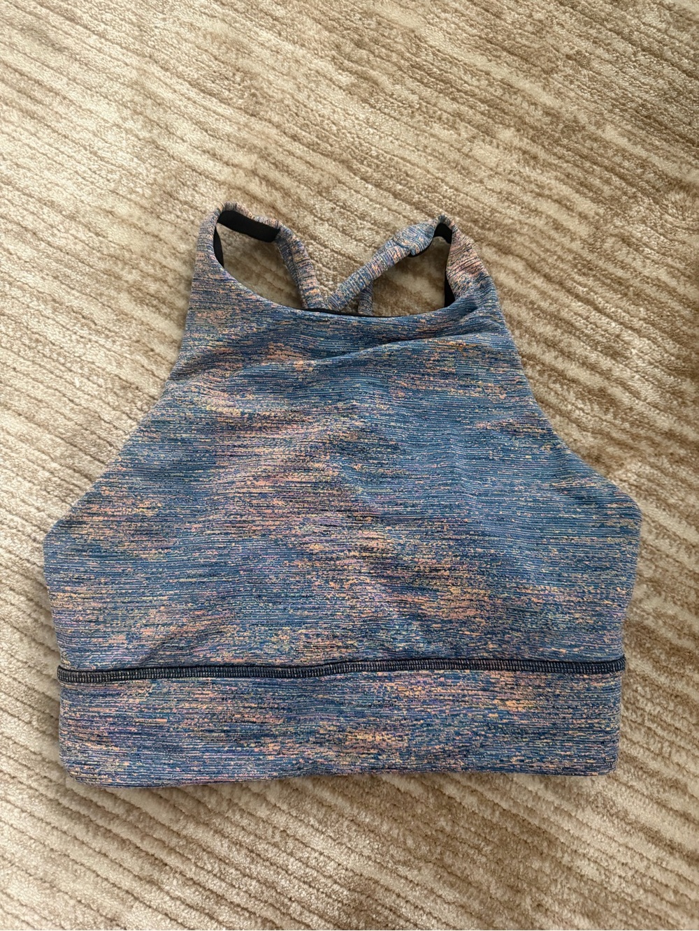 lululemon athletica multi-colored High-Neck Sports Bra